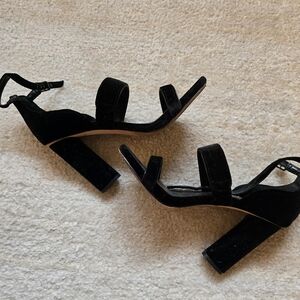 Vince Camuto Black Velvet Heels